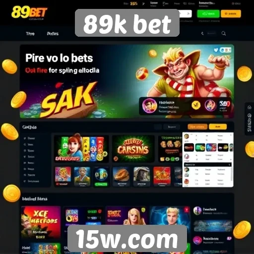Acessibilidade e design do site 89k bet